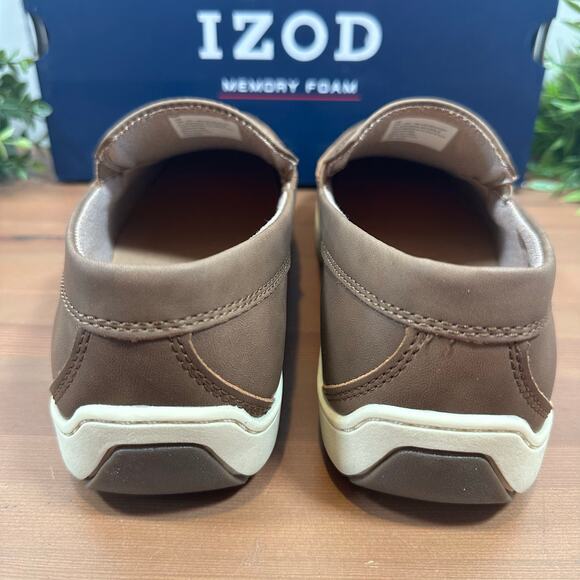 Izod Men's Seapoint Tan Memory Foam Loafers Size 10 - Picture 5 of 8